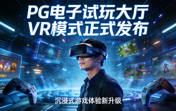 PG电子试玩大厅VR模式正式发布新闻配图