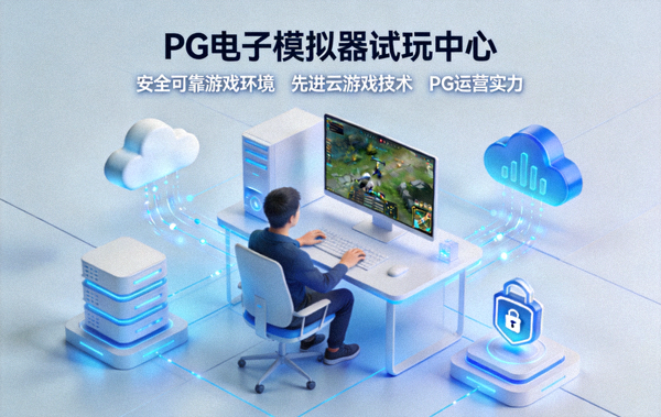 走进PG官网配图，展示PG电子模拟器试玩中心的安全可靠游戏环境，全方位呈现PG运营实力与先进云游戏技术